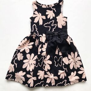 NEXT floral print bow dress EUC 8Y